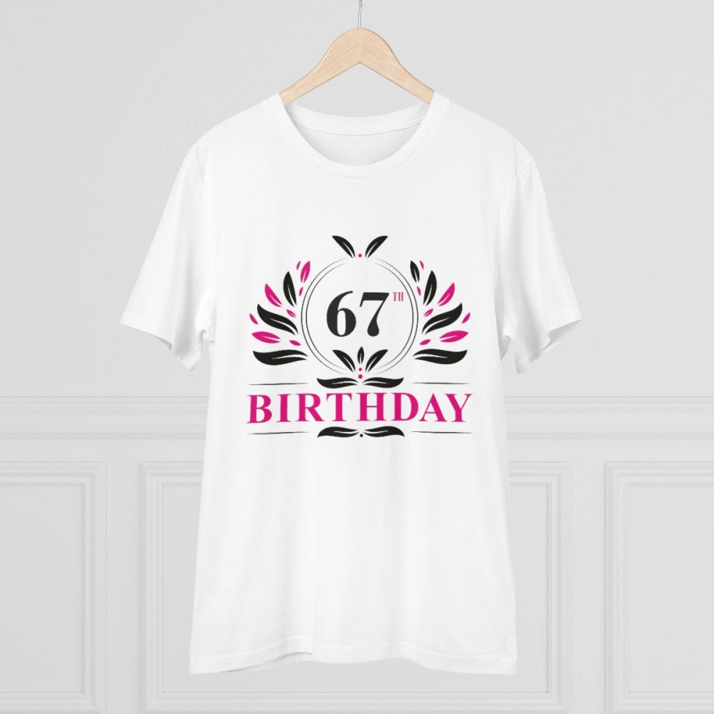 Men's PC Cotton 67th Birthday Printed T Shirt