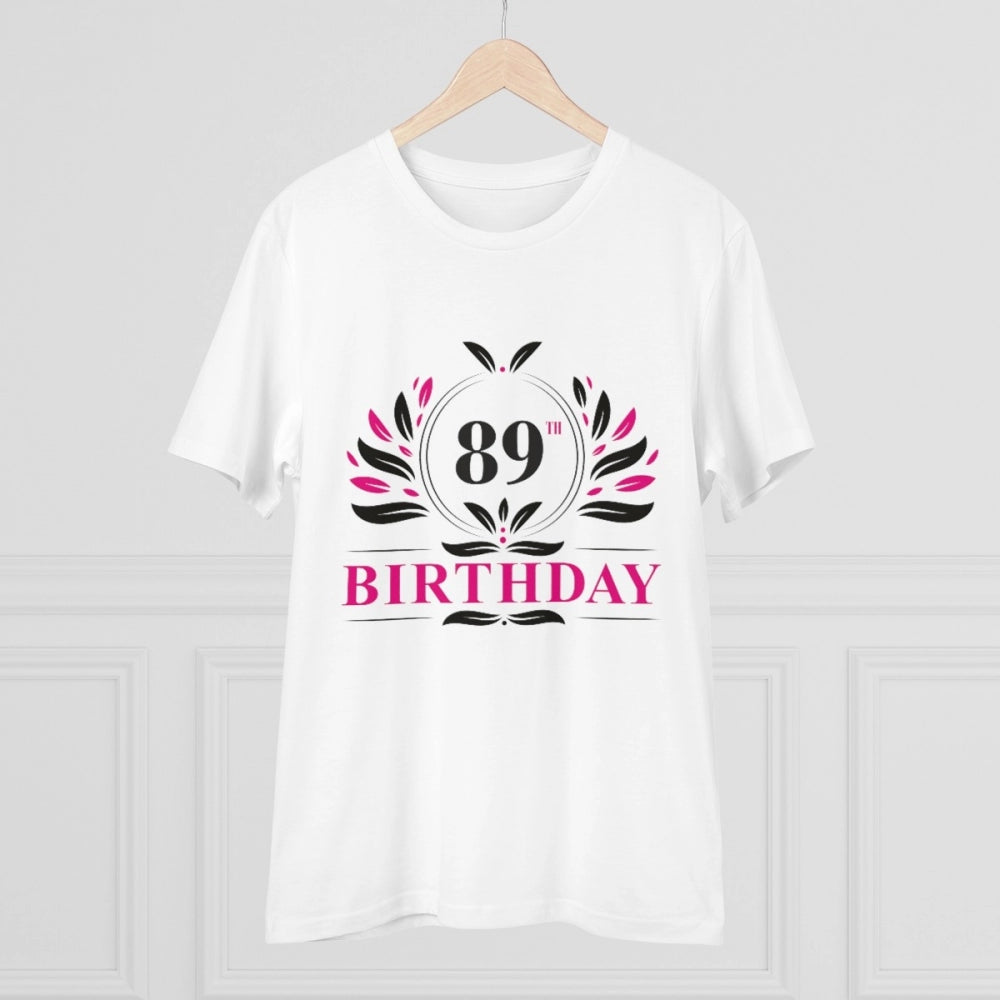 Men's PC Cotton 89th Birthday Printed T Shirt