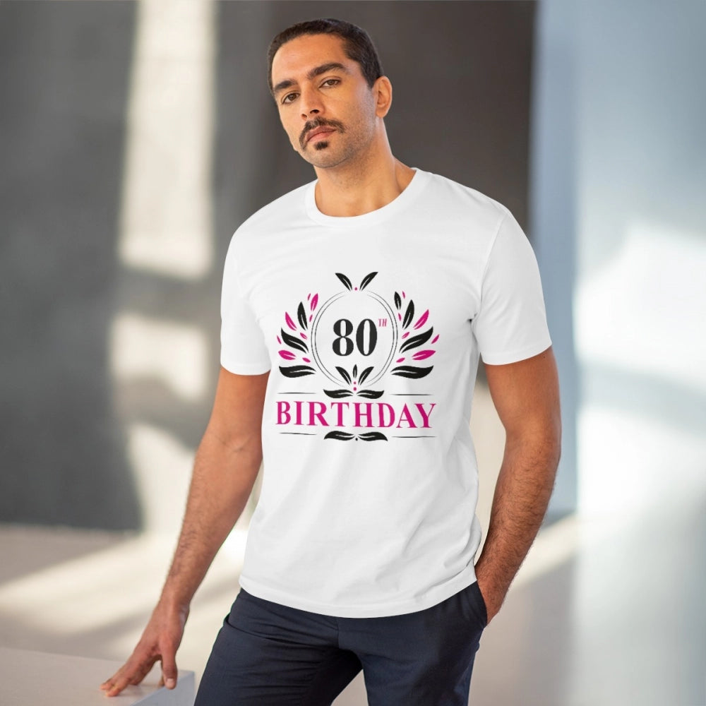 Men's PC Cotton 80th Birthday Printed T Shirt
