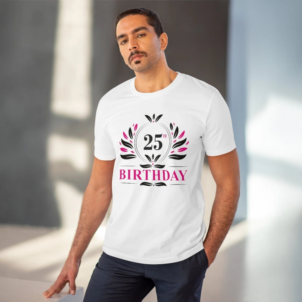 Men's PC Cotton 25th Birthday Printed T Shirt