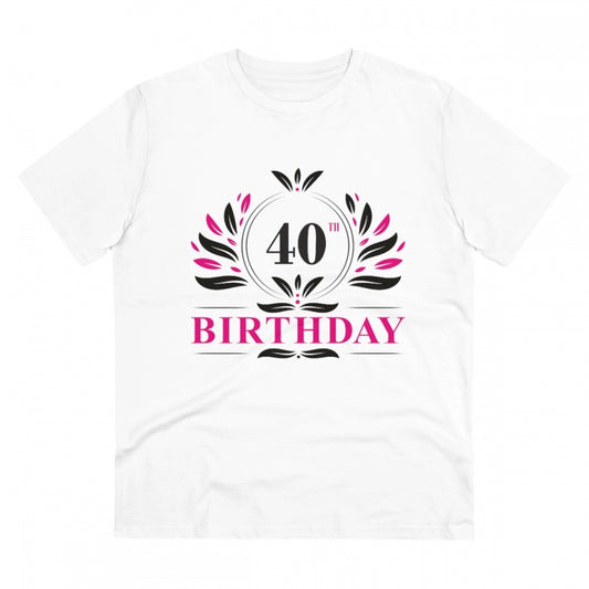 Men's PC Cotton 40th Birthday Printed T Shirt