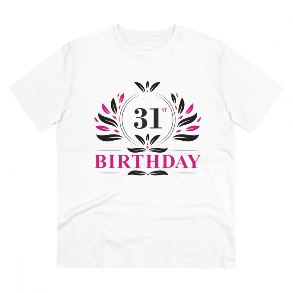 Men's PC Cotton 31st Birthday Printed T Shirt