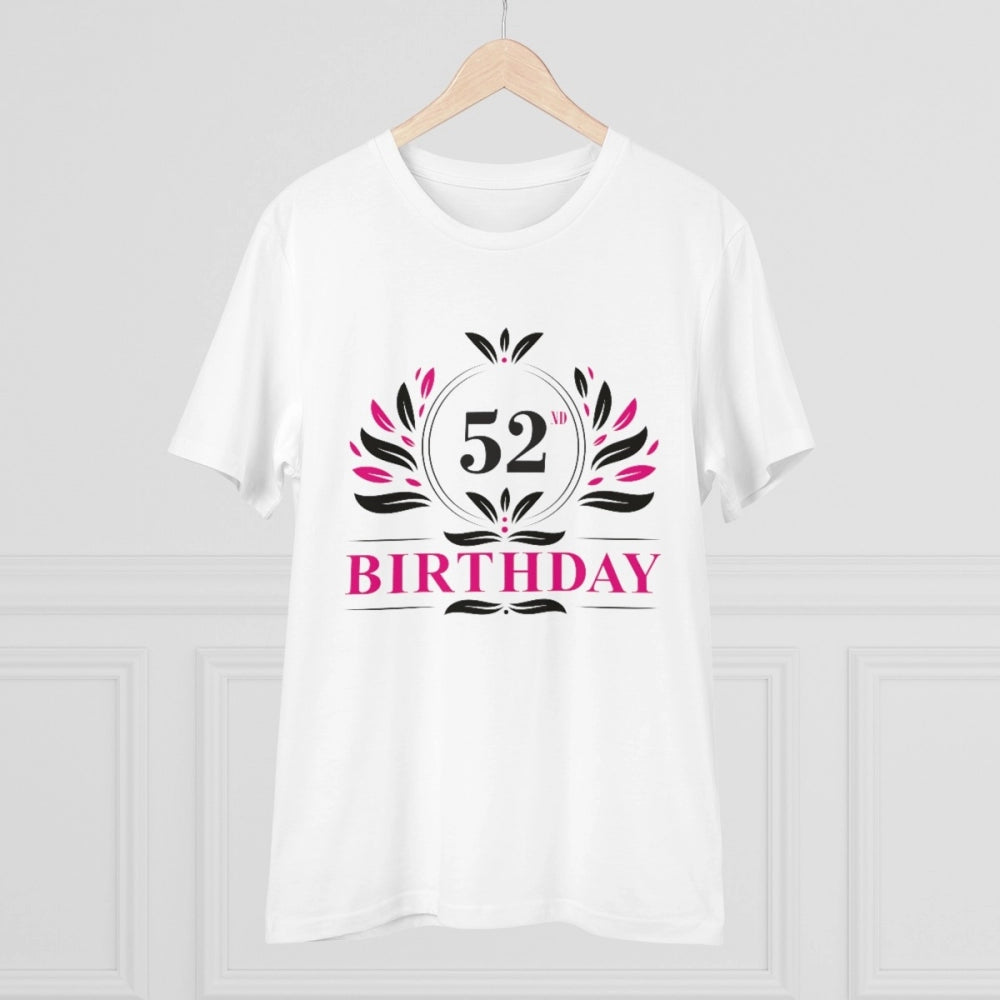 Men's PC Cotton 52nd Birthday Printed T Shirt