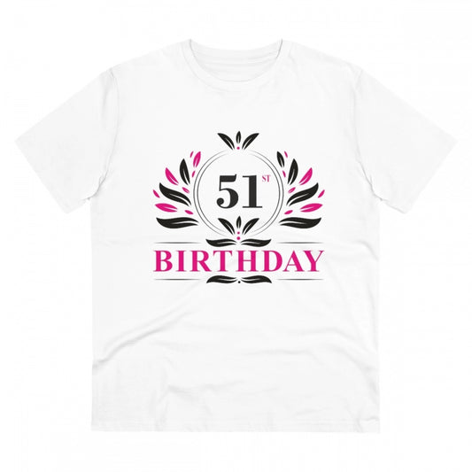Men's PC Cotton 51st Birthday Printed T Shirt