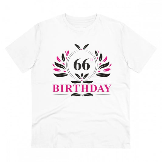 Men's PC Cotton 66th Birthday Printed T Shirt