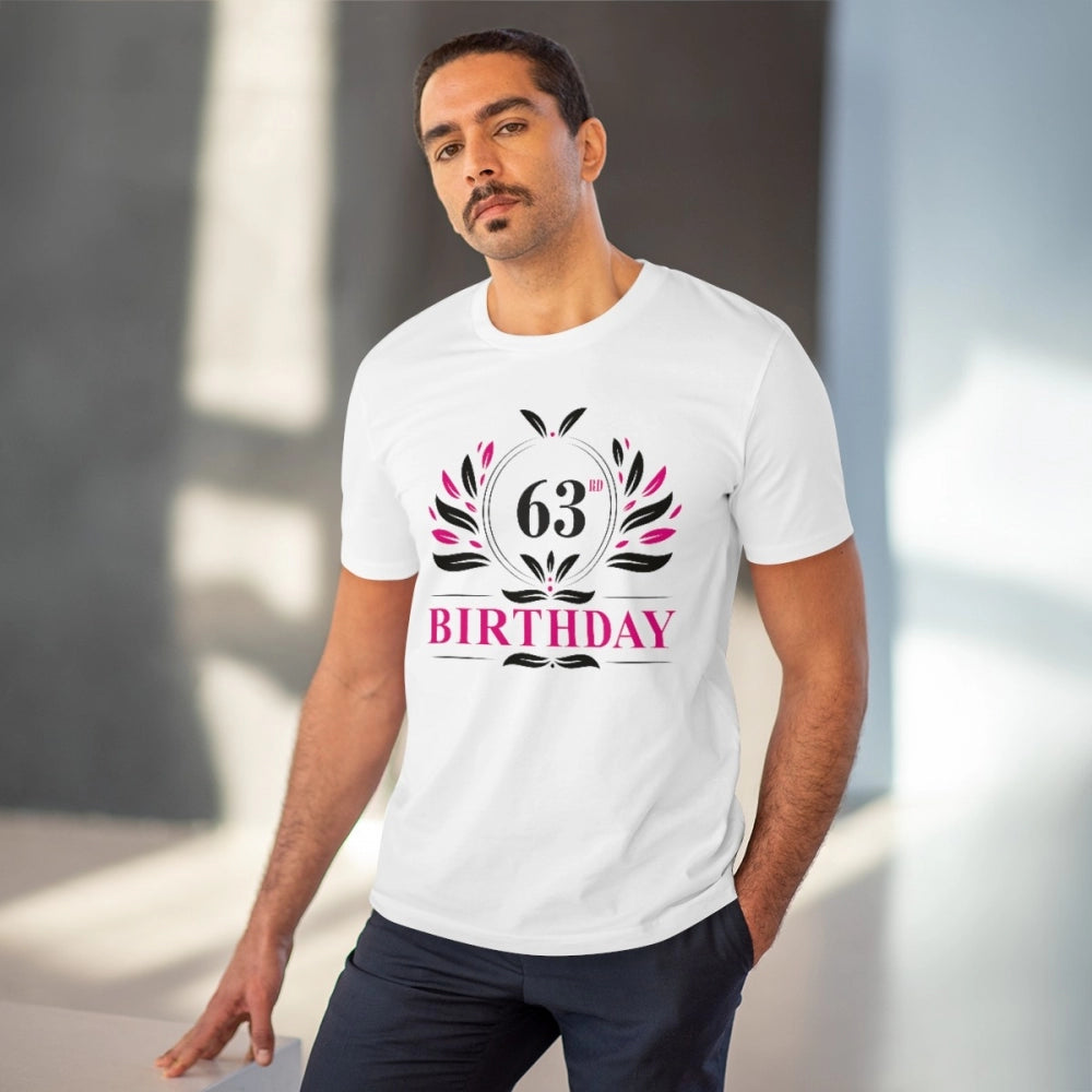 Men's PC Cotton 63rd Birthday Printed T Shirt