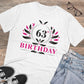 Men's PC Cotton 63rd Birthday Printed T Shirt