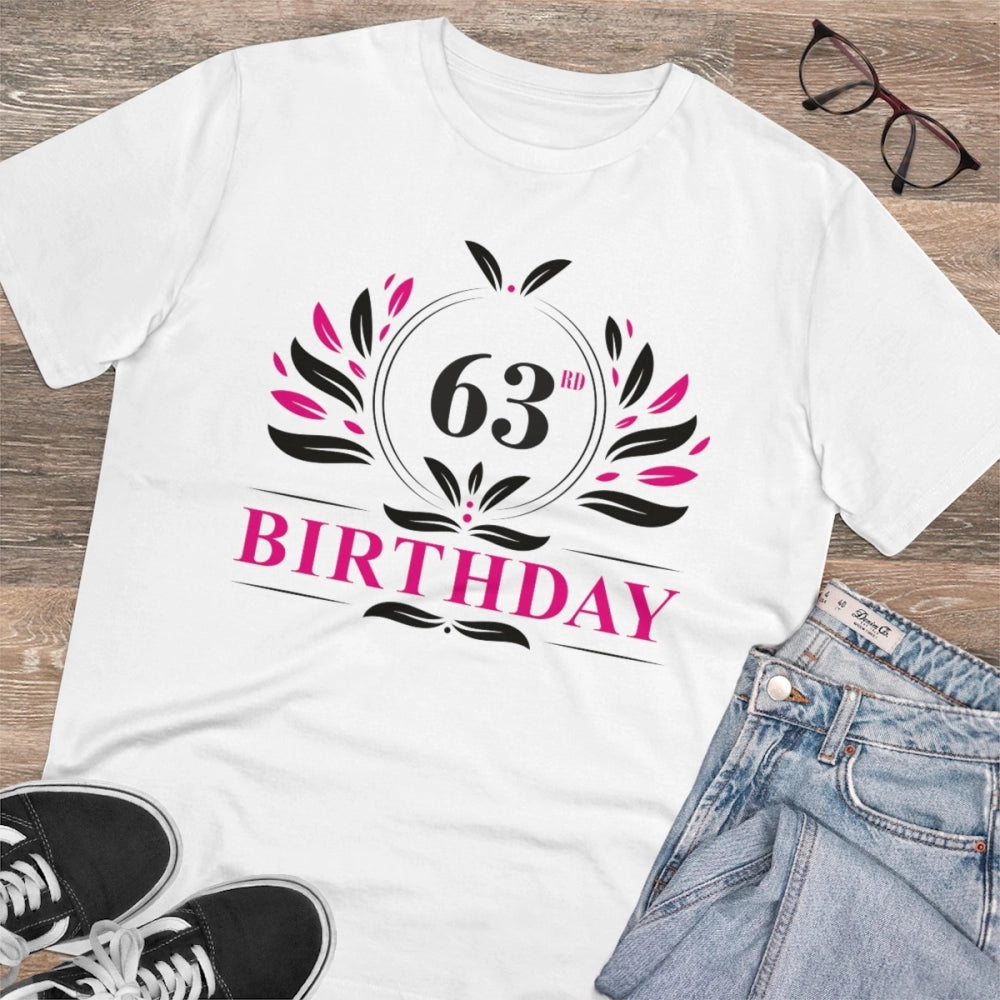 Men's PC Cotton 63rd Birthday Printed T Shirt
