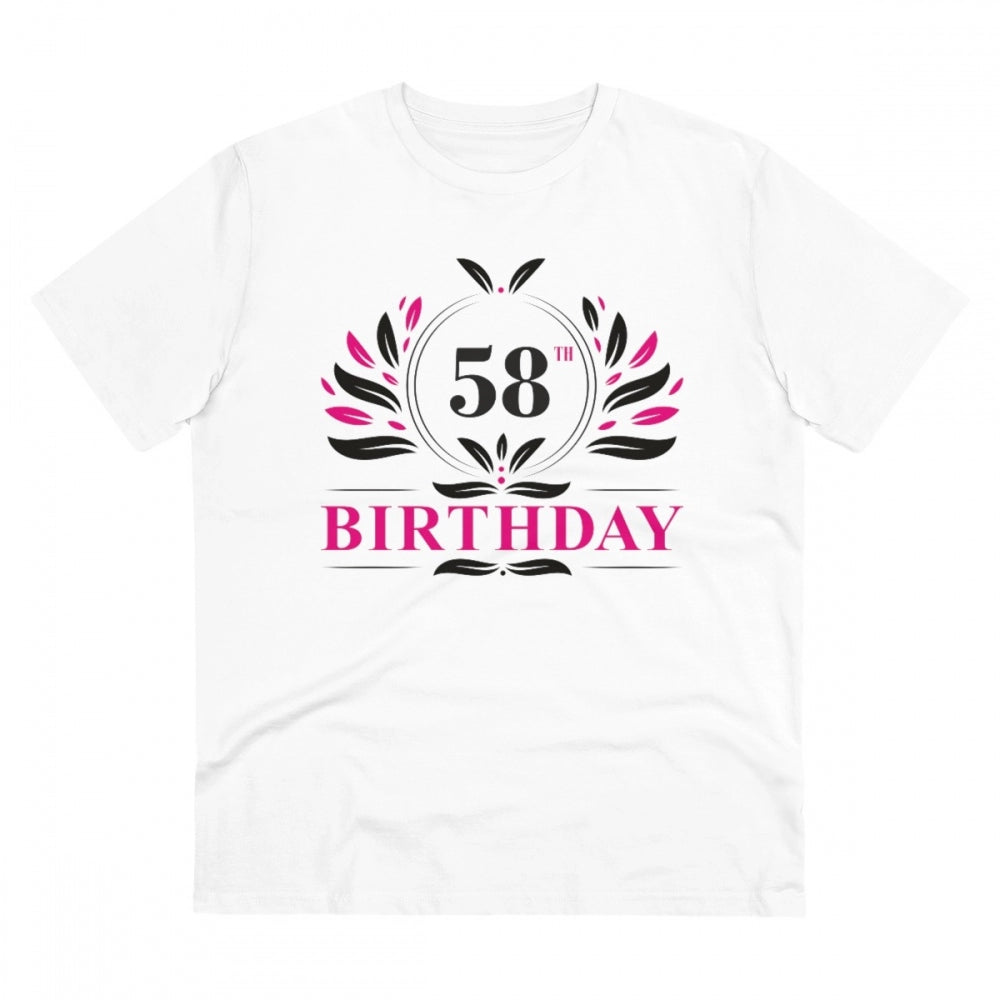 Men's PC Cotton 58th Birthday Printed T Shirt
