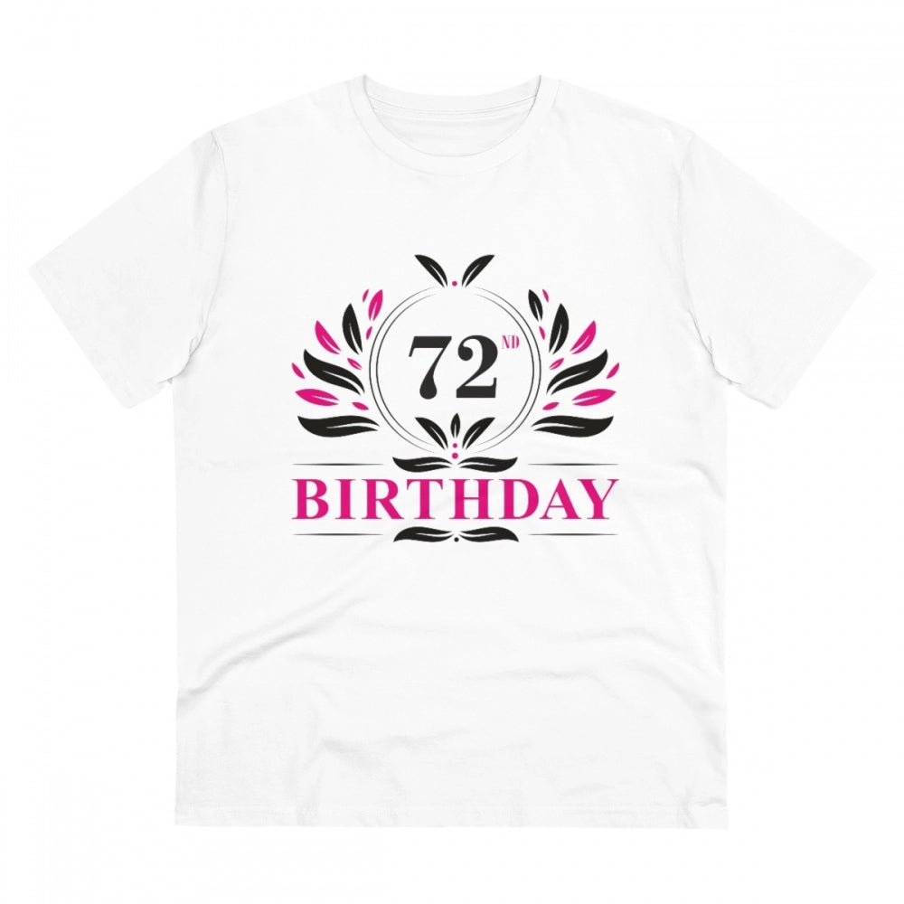 Men's PC Cotton 72nd Birthday Printed T Shirt