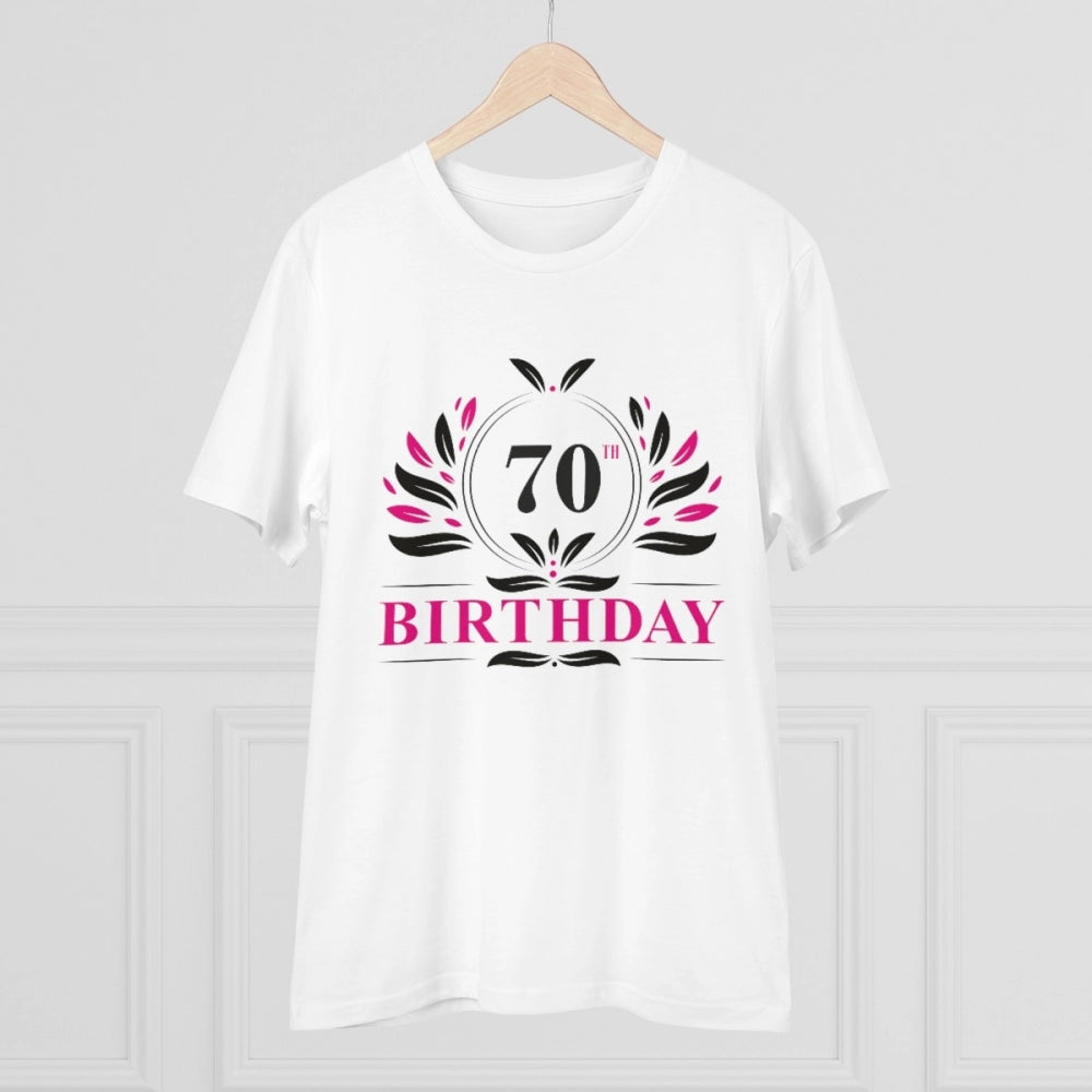 Men's PC Cotton 70th Birthday Printed T Shirt