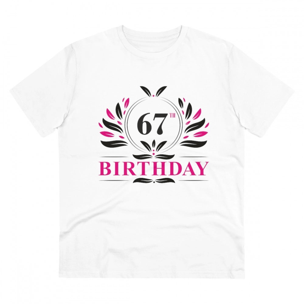 Men's PC Cotton 67th Birthday Printed T Shirt