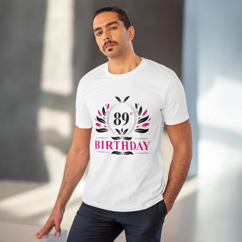 Men's PC Cotton 89th Birthday Printed T Shirt