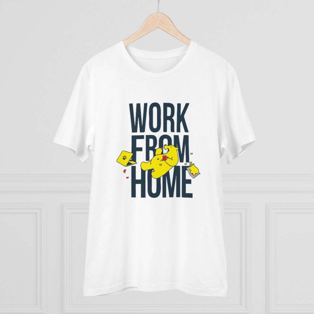 Men's PC Cotton Work From Home Desing Printed T Shirt