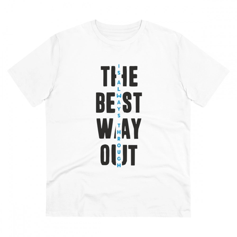 Men's PC Cotton The Best Way Out Printed T Shirt