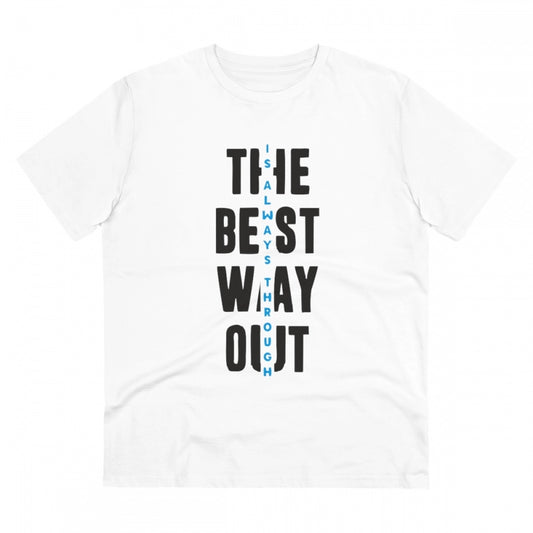 Men's PC Cotton The Best Way Out Printed T Shirt