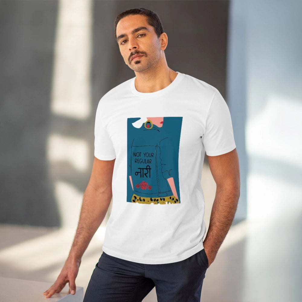 Men's PC Cotton Not Your Regular Naari Printed T Shirt