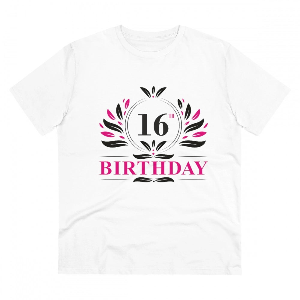 Men's PC Cotton 16th Birthday Printed T Shirt
