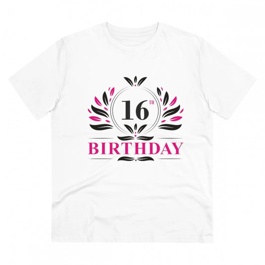 Men's PC Cotton 16th Birthday Printed T Shirt