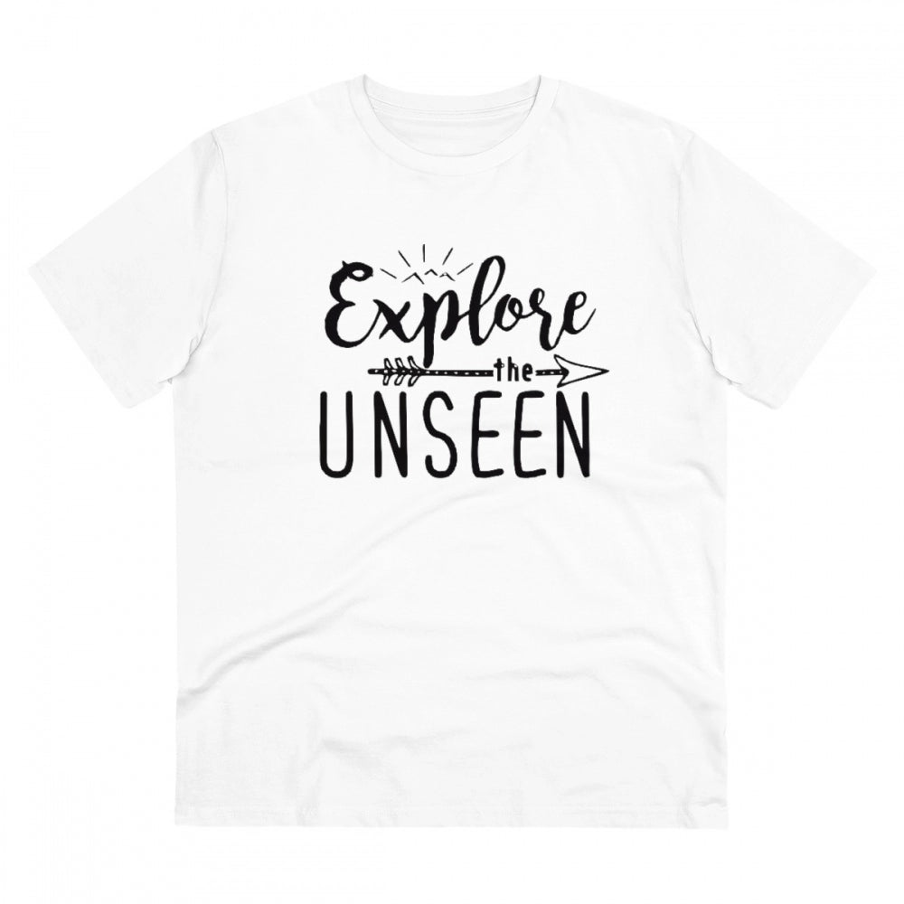 Men's PC Cotton Explore The Unseen Printed T Shirt