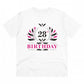 Men's PC Cotton 28th Birthday Printed T Shirt