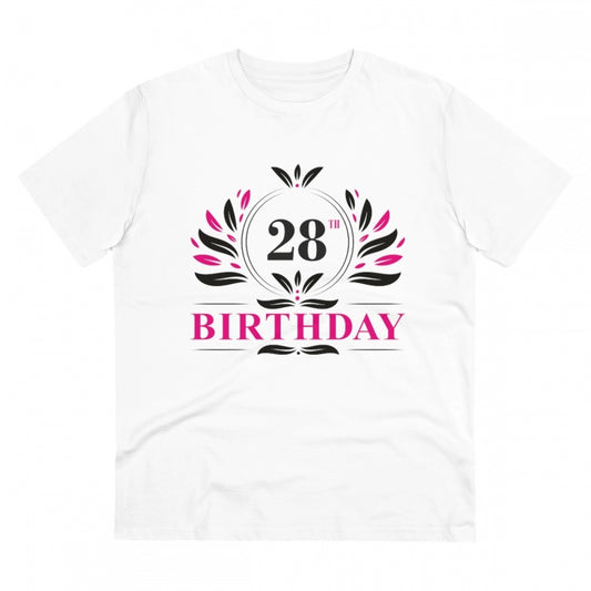 Men's PC Cotton 28th Birthday Printed T Shirt