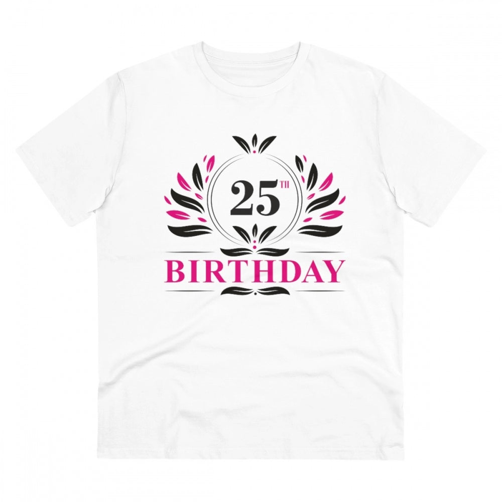 Men's PC Cotton 25th Birthday Printed T Shirt