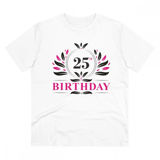 Men's PC Cotton 25th Birthday Printed T Shirt