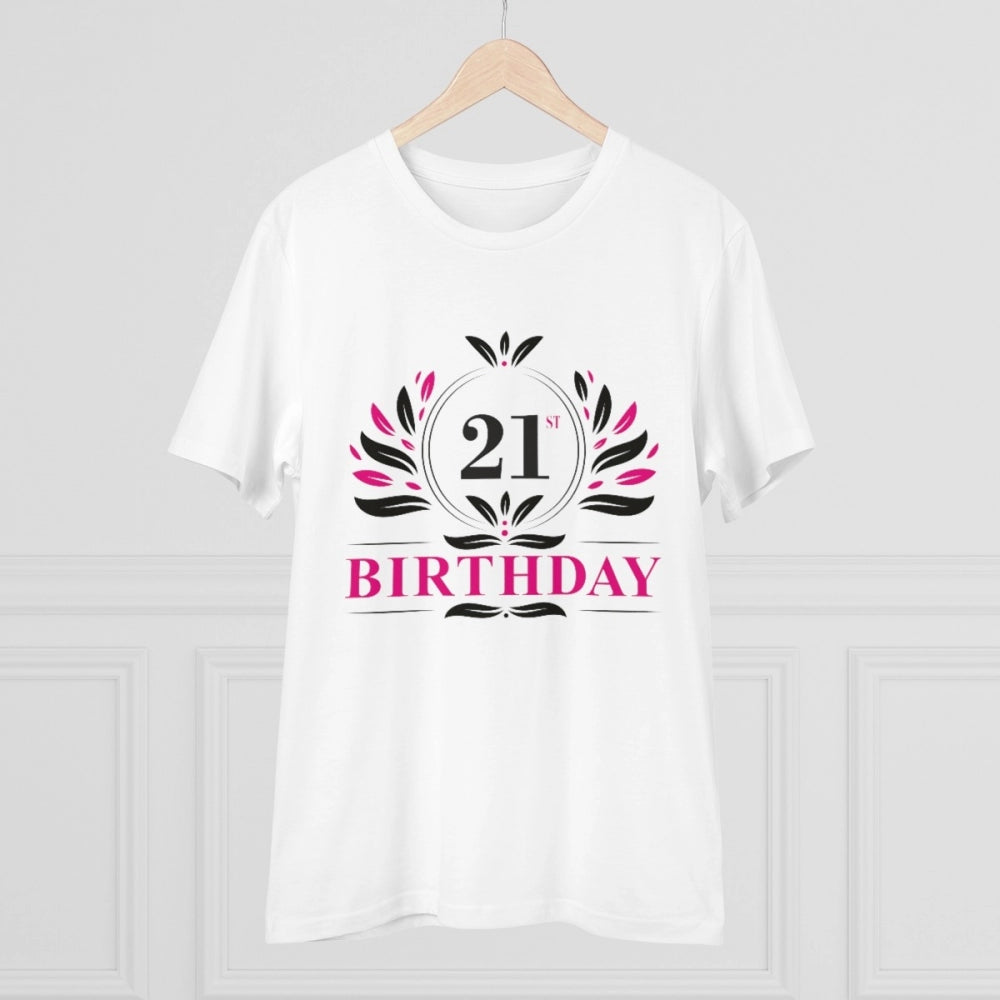 Men's PC Cotton 21st Birthday Printed T Shirt