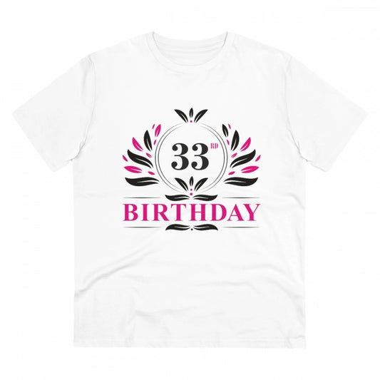 Men's PC Cotton 33rd Birthday Printed T Shirt