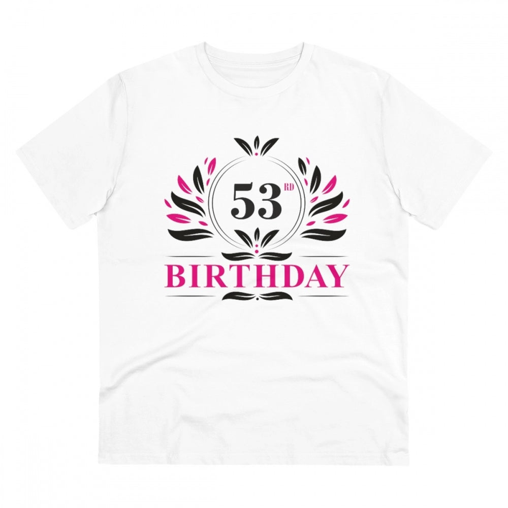 Men's PC Cotton 53rd Birthday Printed T Shirt