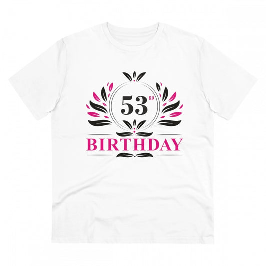 Men's PC Cotton 53rd Birthday Printed T Shirt