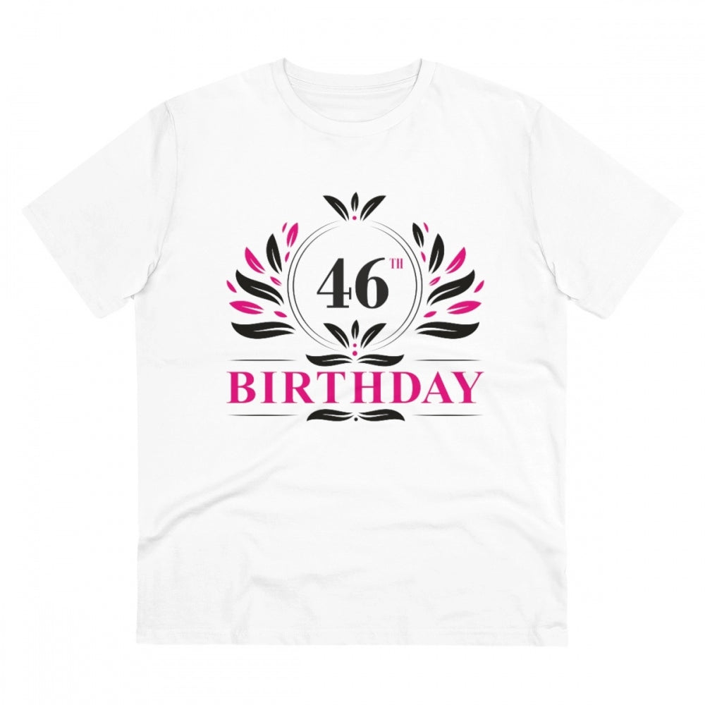 Men's PC Cotton 46th Birthday Printed T Shirt