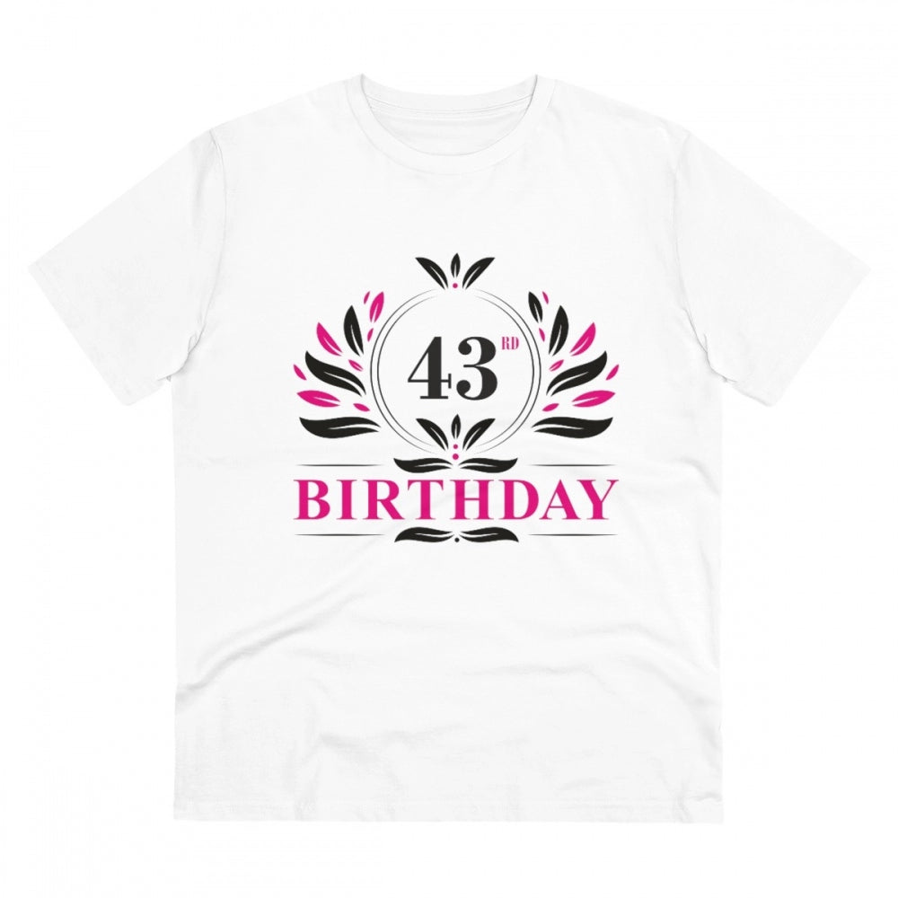 Men's PC Cotton 43rd Birthday Printed T Shirt