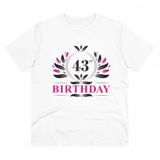Men's PC Cotton 43rd Birthday Printed T Shirt