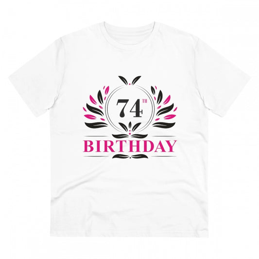 Men's PC Cotton 74th Birthday Printed T Shirt