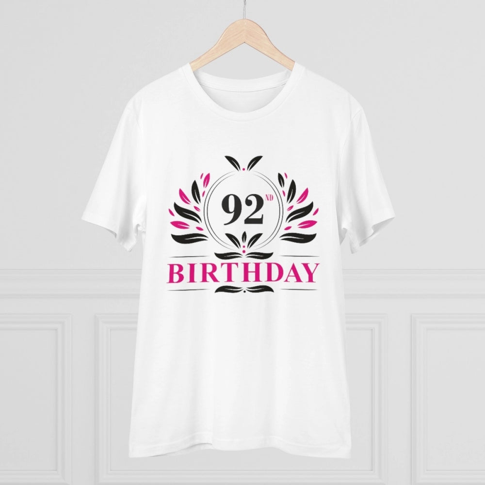 Men's PC Cotton 92nd Birthday Printed T Shirt