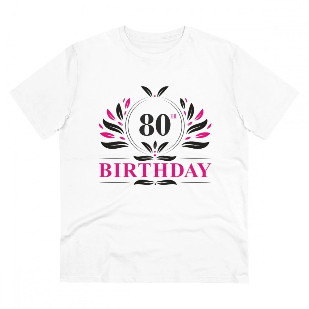 Men's PC Cotton 80th Birthday Printed T Shirt