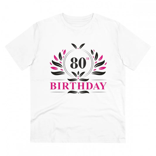 Men's PC Cotton 80th Birthday Printed T Shirt