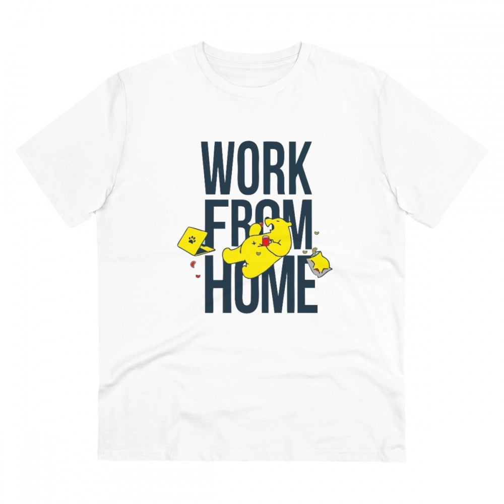 Men's PC Cotton Work From Home Desing Printed T Shirt