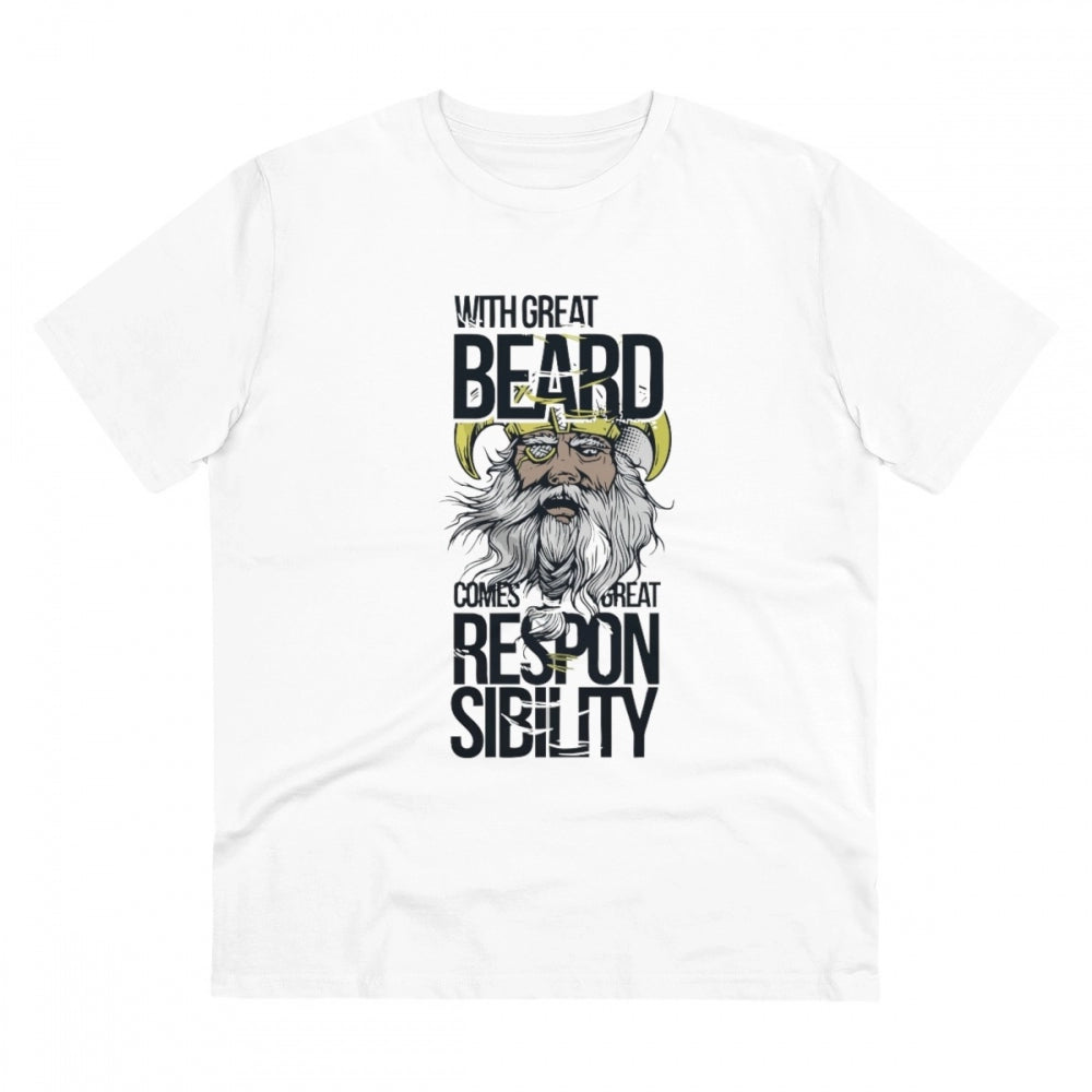 Men's PC Cotton With Great Beard Comes Printed T Shirt