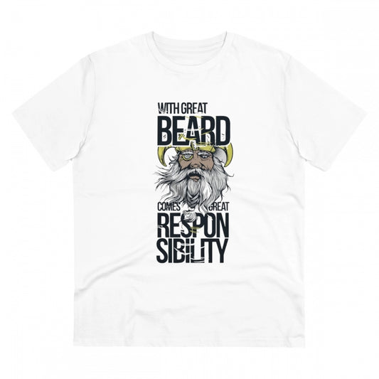 Men's PC Cotton With Great Beard Comes Printed T Shirt