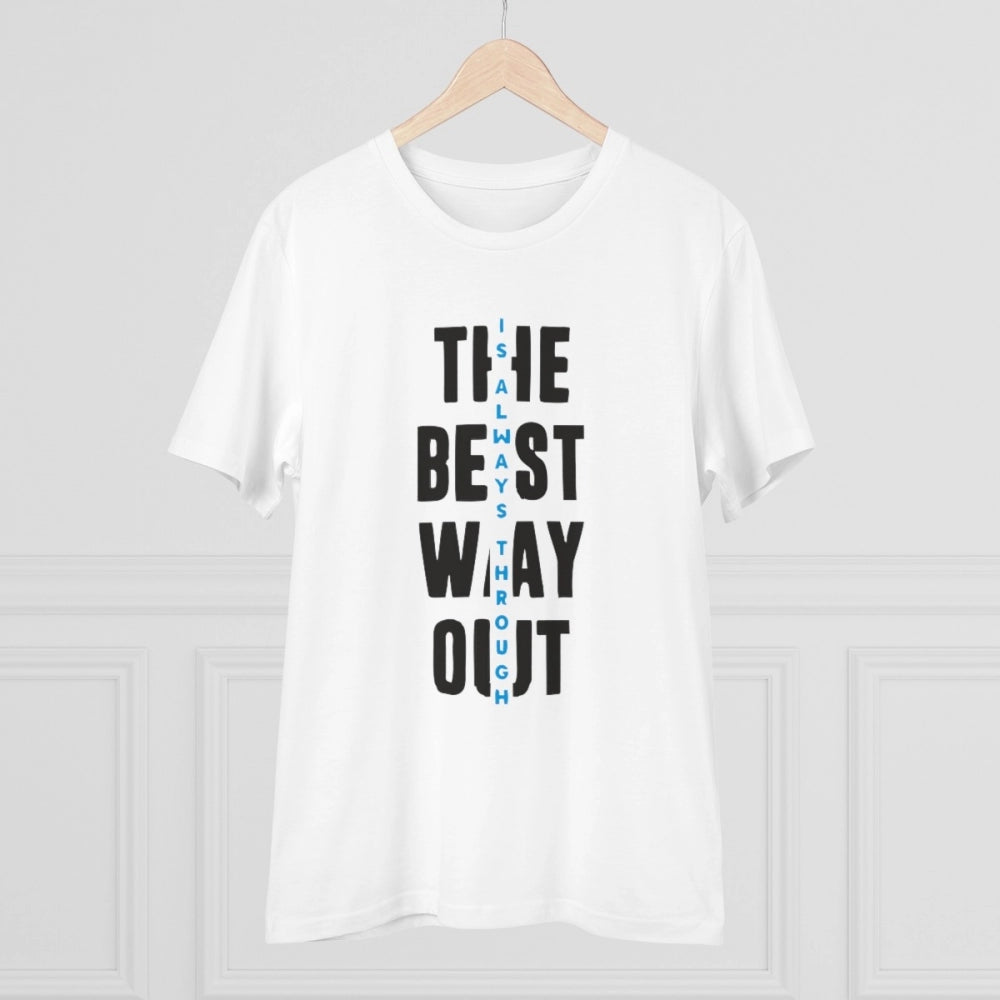 Men's PC Cotton The Best Way Out Printed T Shirt
