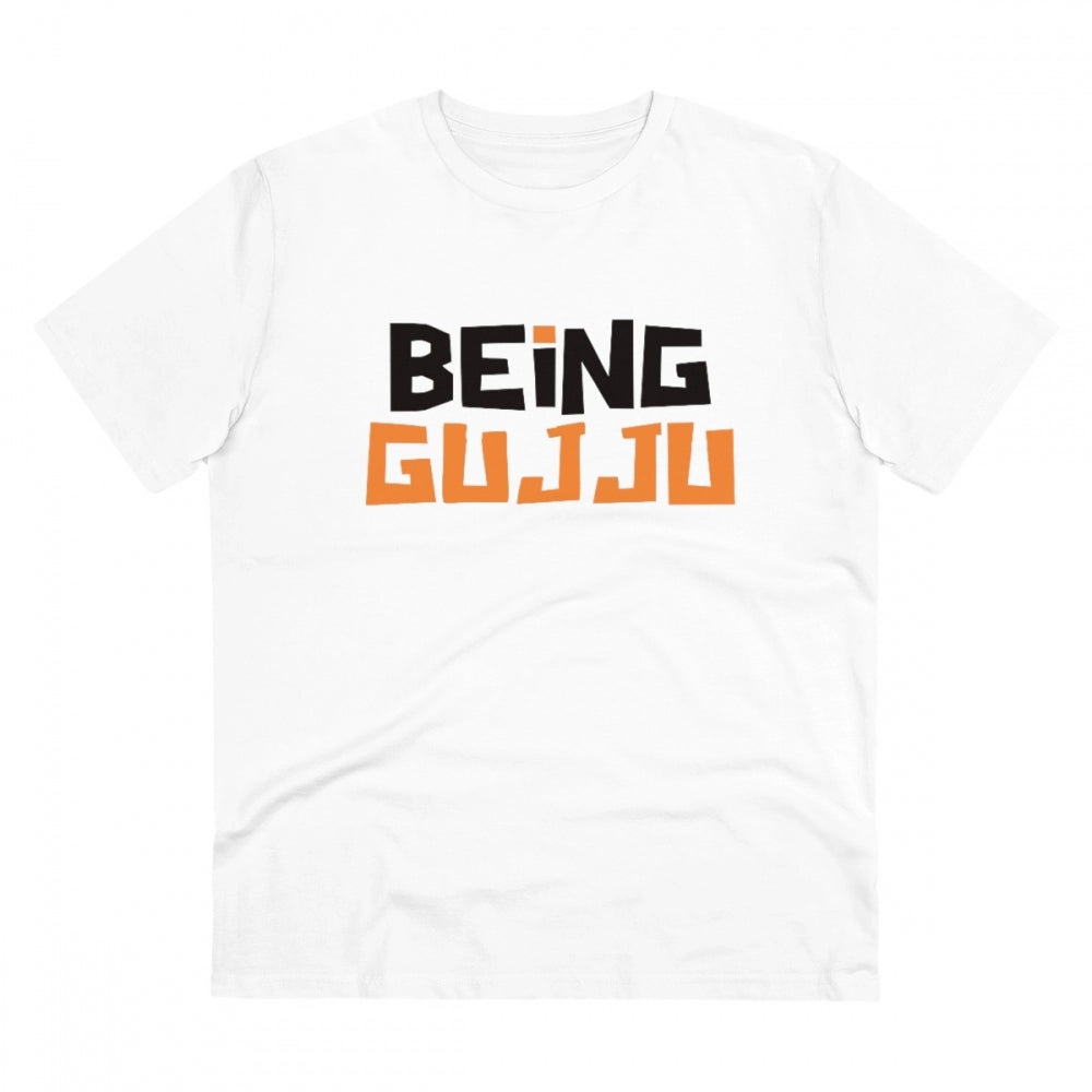 Men's PC Cotton Being Gujju Printed T Shirt