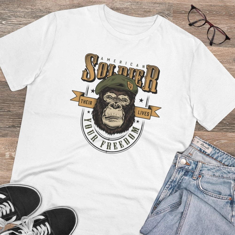 Men's PC Cotton Gorila Desing Printed T Shirt