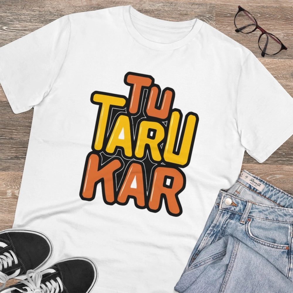 Men's PC Cotton Tu Taru Kar Printed T Shirt