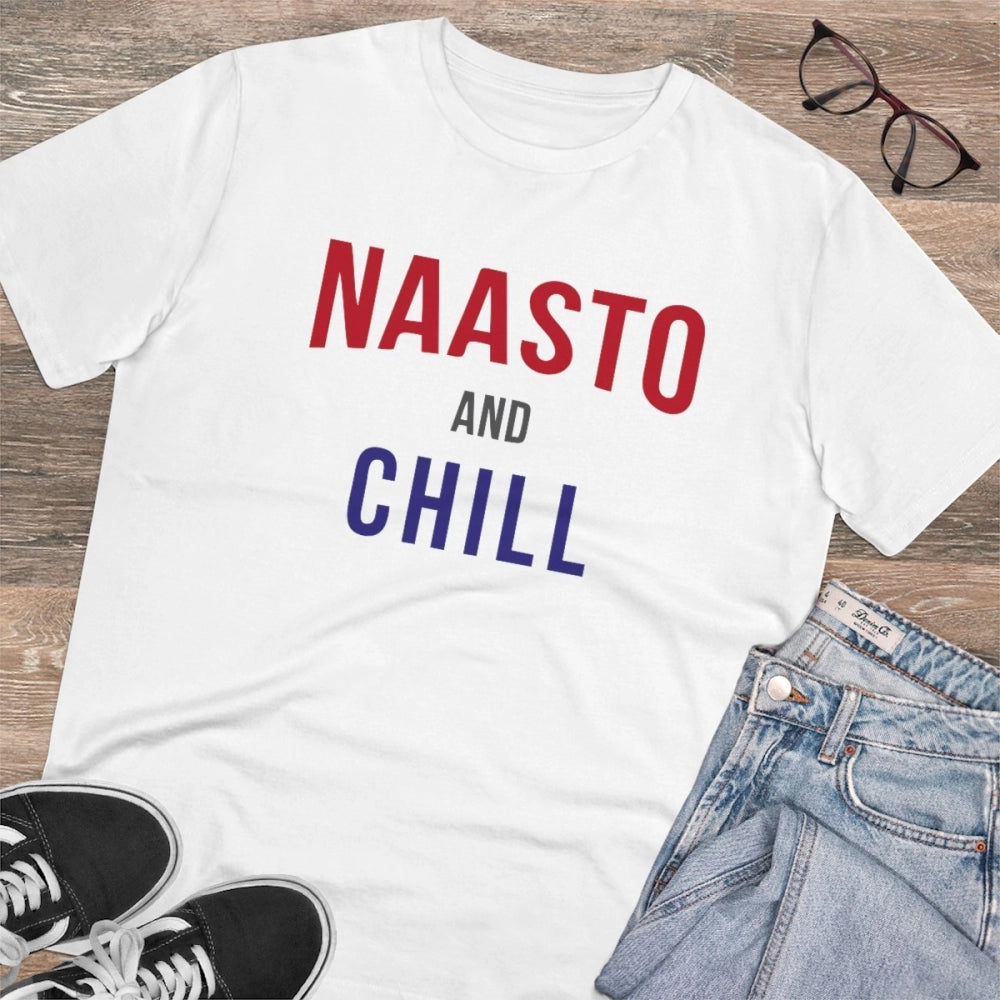 Men's PC Cotton Nasto And Chill Printed T Shirt