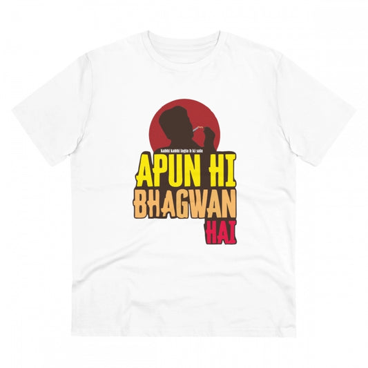 Men's PC Cotton Apun Hi Bhagvan Hai Printed T Shirt