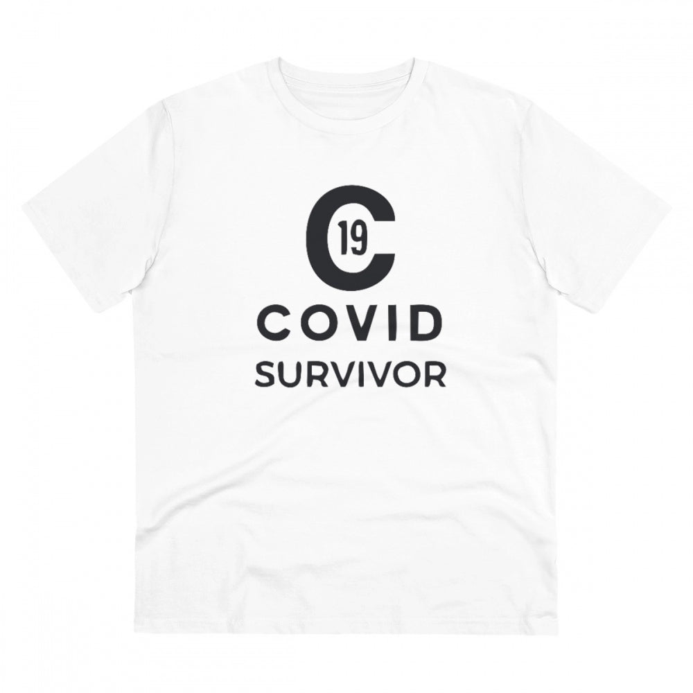 Men's PC Cotton Covid 19 Survivor Printed T Shirt