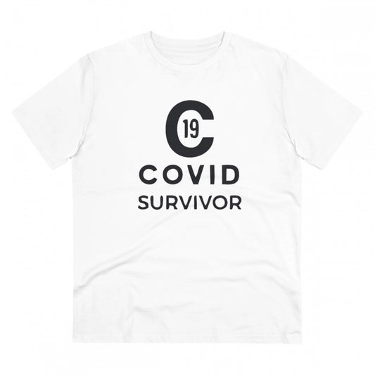 Men's PC Cotton Covid 19 Survivor Printed T Shirt